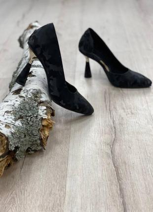 Туфли лодочки 👠 натуральная кожа замша италия4 фото
