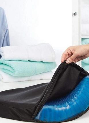 Ортопедична подушка для розвантаження хребта egg sitter  ⁇  гелева подушка сидіння5 фото