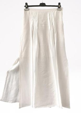 +красивая легкая льняная юбка сочетание тканей  2х видов плотности  portofino италия