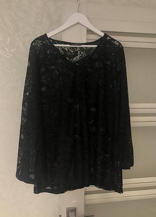 Кружевная кофта большая р 54