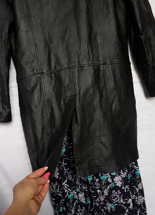 Шкіряний плащ/тренч 7