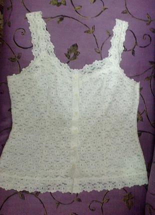 Гіпюрова майка пог - 46-50 см (020)