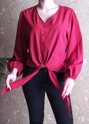 Элегантная терракотовая блузка2 фото