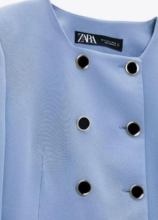 Шикарный укороченный блейзер  zara5 фото