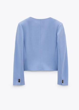 Шикарный укороченный блейзер  zara4 фото