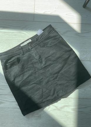 Черная джинсовая юбка2 фото