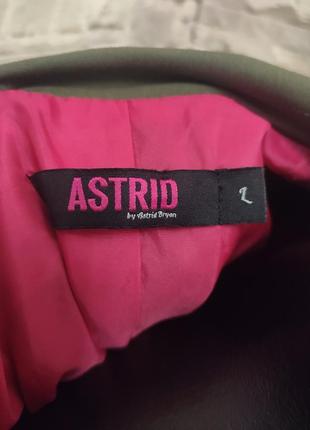 Стильний актуальний вільний прямий піджак, жакет хакі astrid4 фото