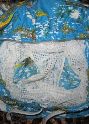 Детские подростковые пляжные шорты migros швейцария плавки - р.140.6 фото