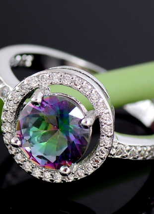 Кольцо "инвизибл мультиколор" 6