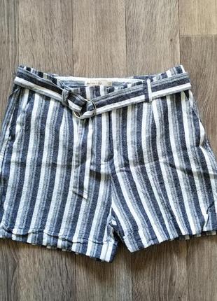 Шорты прямые льняные