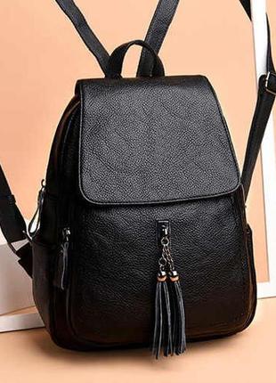 Женский рюкзак эко-кожа 1214 black