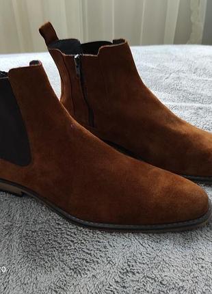 Шкіряні черевики французького бренду devred 1902, 45p.