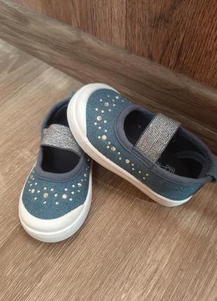 Джинсовые мокасины, тапочки, туфли для крошки