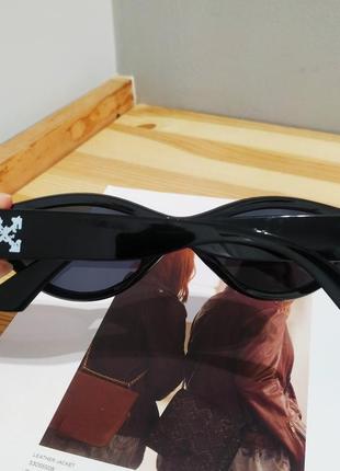 Черные очки солнцезащитные геометрия узкие тренд ретро окуляри сонцезахисні чорні10 фото