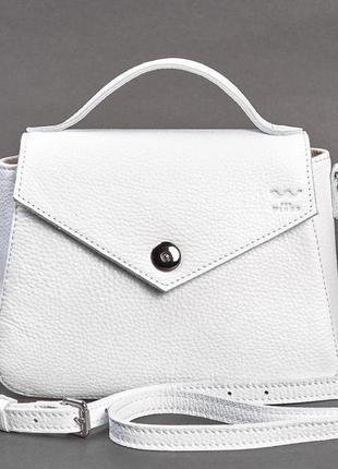 Сумочка жіноча шкіряна біла