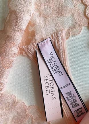 Трусики victoria’s secret оригинал кружевные стринги виктория сикрет7 фото