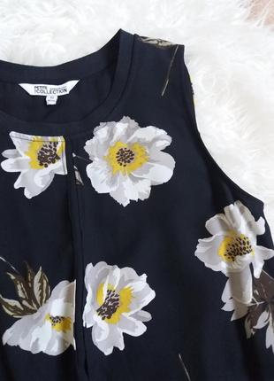 Квіткова блуза з імітацією топа5 фото