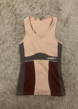 Майка топ gymshark оригінал illusion vest для тренувань джимшарк2 фото