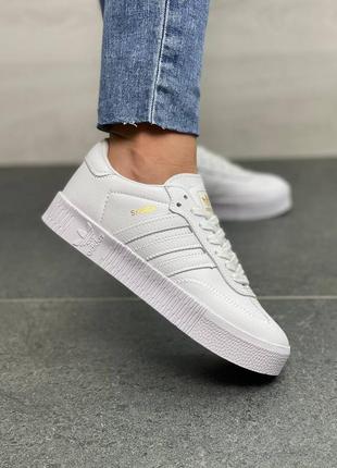 Кросівки adidas samba white8 фото