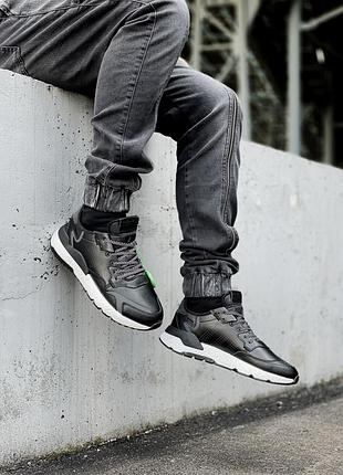 🖤💥adidas nite jogger💥🖤мужские чёрные кроссовки адидас