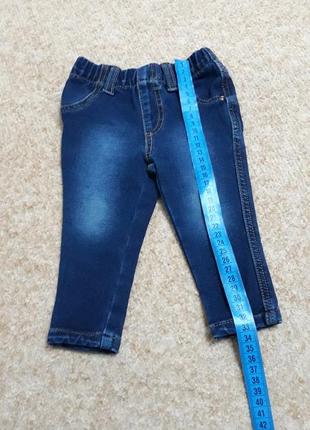Фирменные джинсы-узкачи 6-9мес
