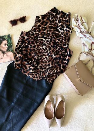 Очень изысканная блуза с тигровым принтом