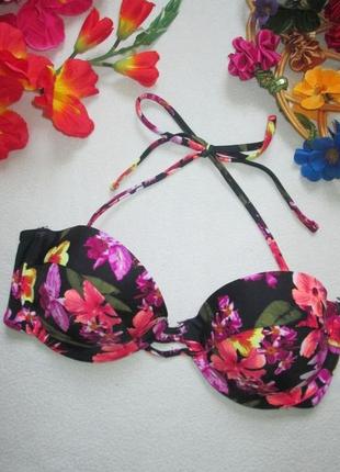 Суперовый фирменный верх лиф от купальника в цветочный принт forever 21 🌺 👙 🌺