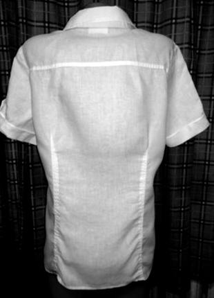 Сорочка з льону біла canda4 фото