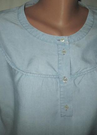 Джинсовая блузочка на не высокую девушку,10-12размер7 фото