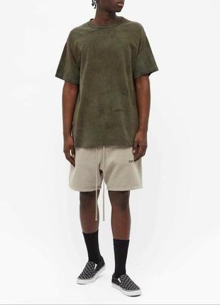 Шорты fear of god essentials sweatshort charcoal7 фото