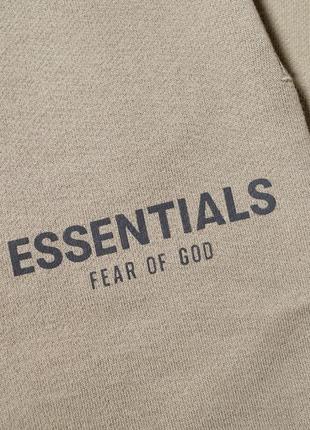 Шорты fear of god essentials sweatshort charcoal5 фото