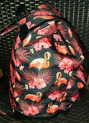 Рюкзак сумка bagland чорний рожевий чоловічий жіночий5 фото