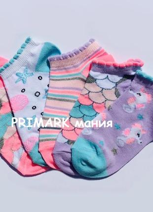 Низкие носки для девочки primark2 фото