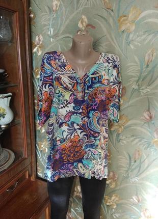 Легенька штапельная туніка 👕 50/52р