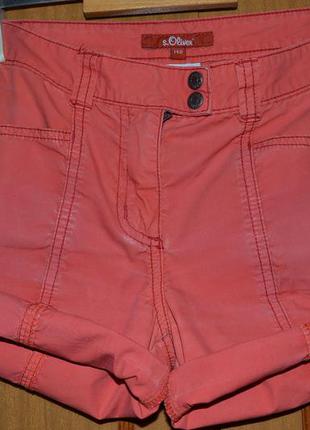 Круті коралові шорти - трансформери фірми s. oliver для дівчинки 8 - 10 років