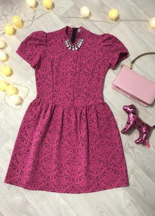 Платье с рукавами фонариками zara mango h&m