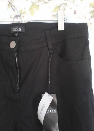 Soon новые с бирками черные стрейчевые джинсы р 123 фото