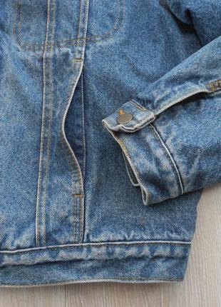 Куртка джинсовая с утеплителем lee rider р. m ( винтаж )5 фото