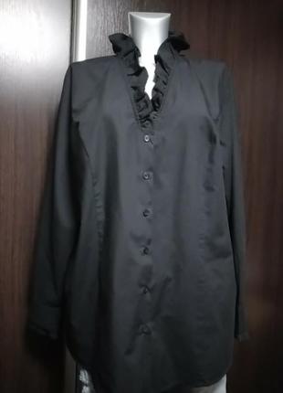 Сорочка блуза чорна р.58/60