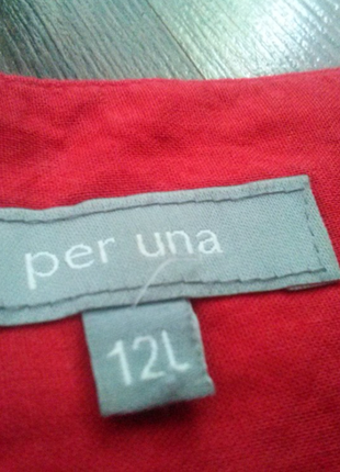 Красная льняная юбка6 фото