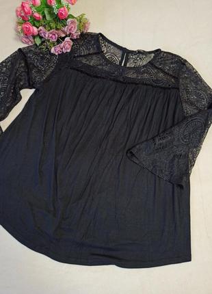 Нарядная блуза с кружевными рукавами,50-56разм.,george.