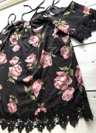 Красивая цветочная блуза3 фото