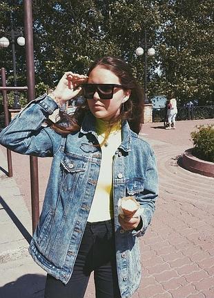 Джинсовая куртка bershka. oversize 2