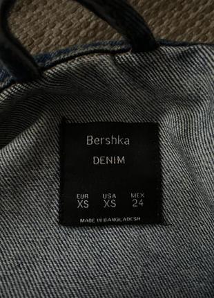 Джинсовая куртка bershka. oversize 4