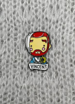 Пін, брошка, значок вінсент ван гог (vincent van gogh)