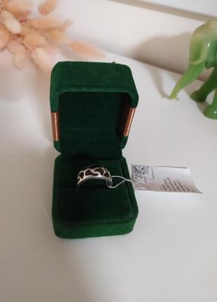 Кольцо с эмалью серебро срібний перстень 173 фото