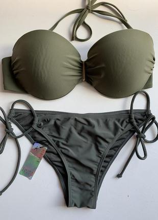 Купальник цвета хаки 34dd
