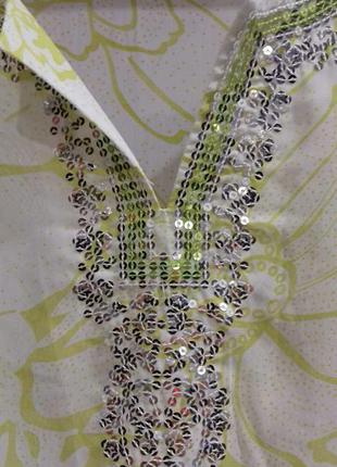 Шёлковая блуза оливкого цвета3 фото