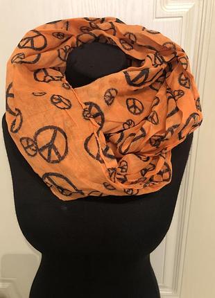 Легкий шарф 100% бавовна