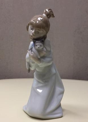 Порцелянова статуетка lladro «сонне кошеня».